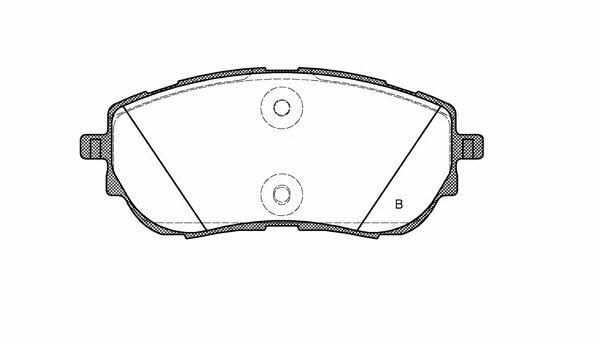 Open parts BPA1561.02 Brake Pad Set, disc brake BPA156102