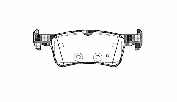 Open parts BPA1563.10 Brake Pad Set, disc brake BPA156310