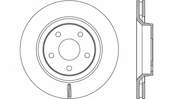 Open parts BDA2678.20 Brake disc BDA267820