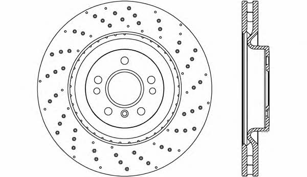 Open parts BDR2697.20 Front brake disc ventilated BDR269720