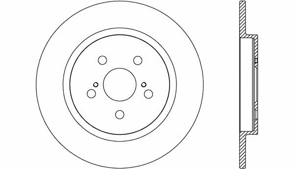 Open parts BDR2641.10 Brake disc BDR264110