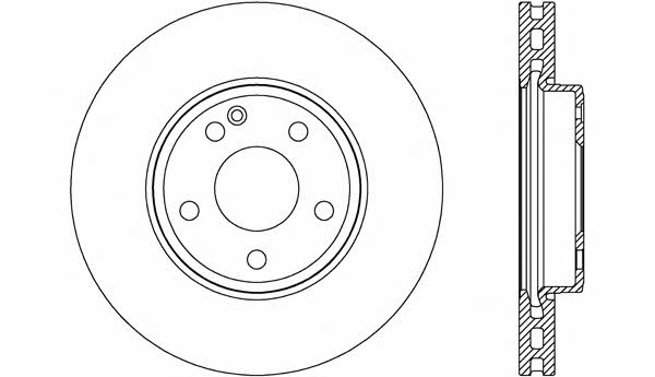 Open parts BDR2701.20 Front brake disc ventilated BDR270120