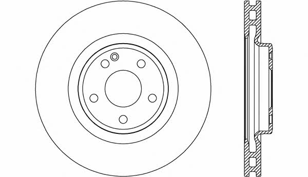 Open parts BDR2702.20 Brake disc BDR270220