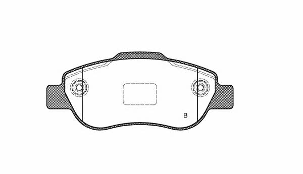 Open parts BPA1100.21 Brake Pad Set, disc brake BPA110021