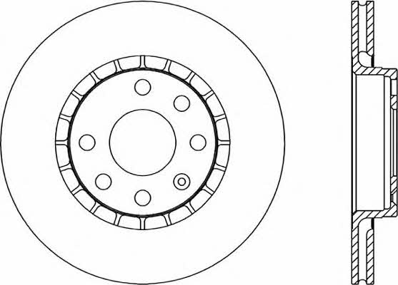 Open parts BDA1415.20 Front brake disc ventilated BDA141520