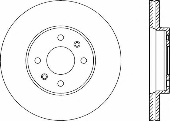 Open parts BDA1464.20 Front brake disc ventilated BDA146420