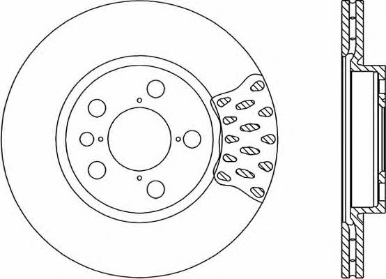 Open parts BDA1674.20 Front brake disc ventilated BDA167420