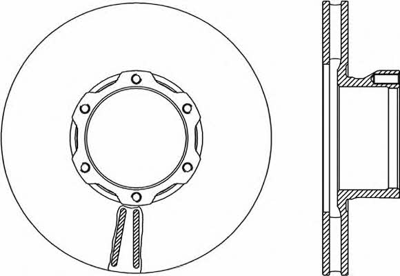 Open parts BDA1702.20 Front brake disc ventilated BDA170220