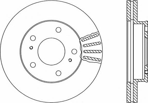 Open parts BDA1709.20 Front brake disc ventilated BDA170920