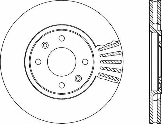 Open parts BDA1715.20 Front brake disc ventilated BDA171520