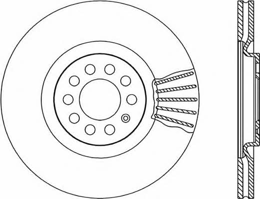 Open parts BDA1744.20 Front brake disc ventilated BDA174420