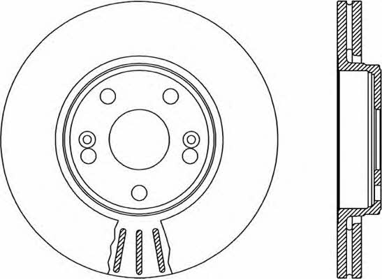 Open parts BDA1879.20 Front brake disc ventilated BDA187920