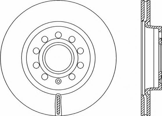 Open parts BDA2150.20 Front brake disc ventilated BDA215020