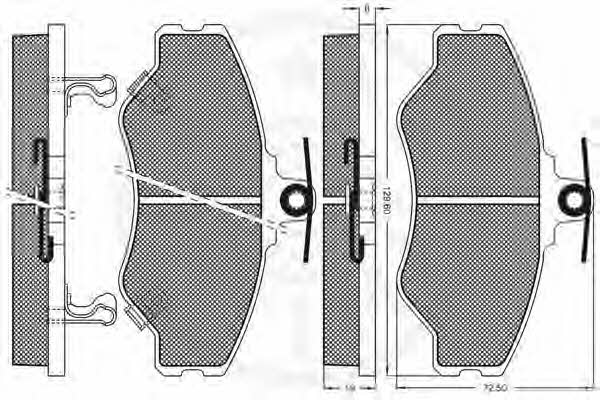 Optimal 9955 Brake Pad Set, disc brake 9955