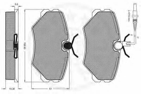 Optimal 9961 Brake Pad Set, disc brake 9961