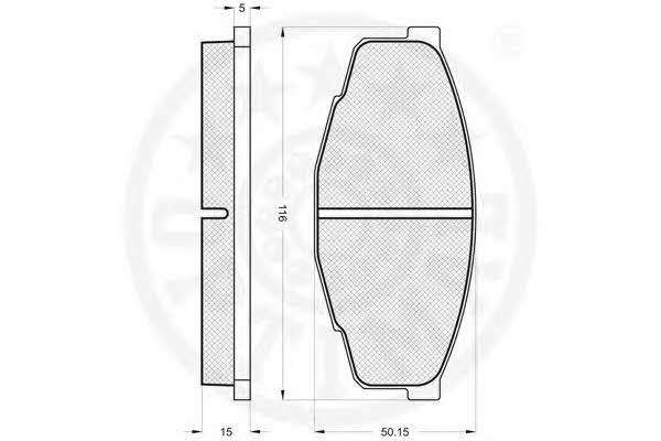 Optimal 9269 Brake Pad Set, disc brake 9269