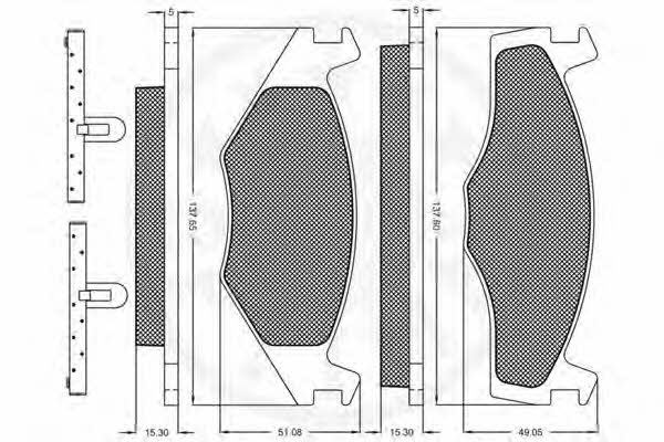 Optimal 9356 Brake Pad Set, disc brake 9356