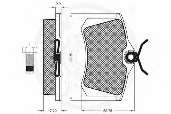 Optimal 10120 Brake Pad Set, disc brake 10120