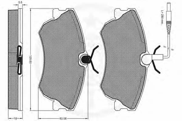 Optimal 10181 Brake Pad Set, disc brake 10181