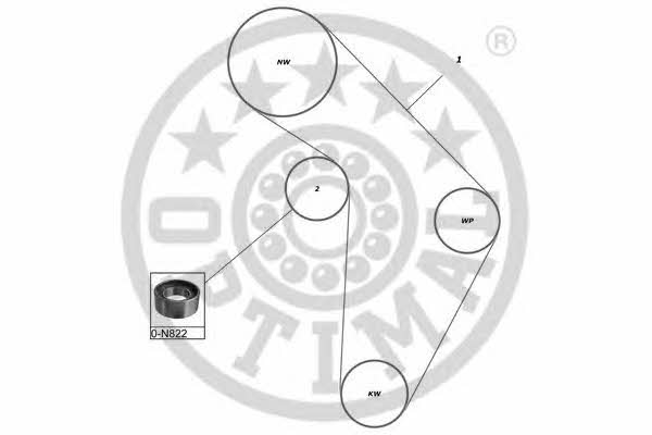 Optimal SK-1023 Timing Belt Kit SK1023