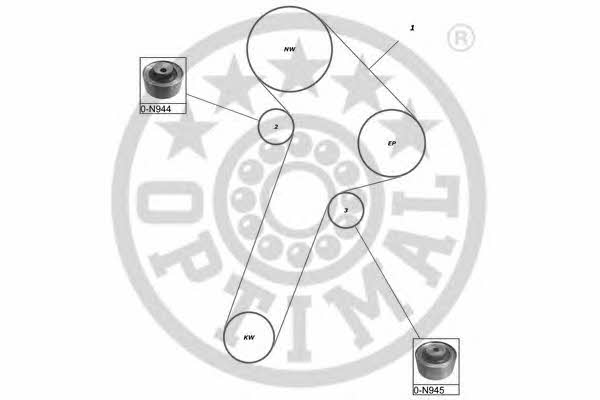 Optimal SK-1034 Timing Belt Kit SK1034