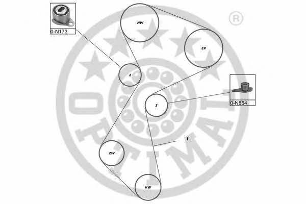 Optimal SK-1083 Timing Belt Kit SK1083