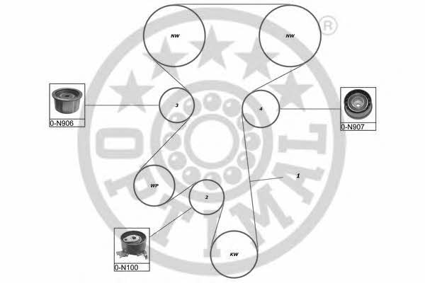 Optimal SK-1165 Timing Belt Kit SK1165