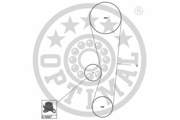 Optimal SK-1234 Timing Belt Kit SK1234