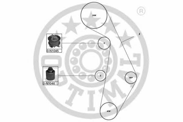 Optimal SK-1372 Timing Belt Kit SK1372