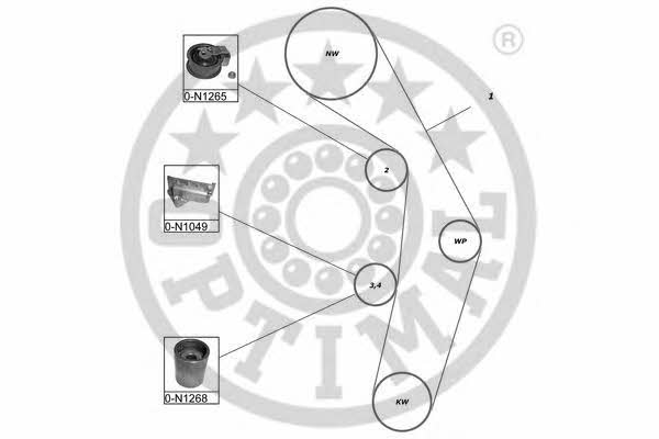 Optimal SK-1378 Timing Belt Kit SK1378