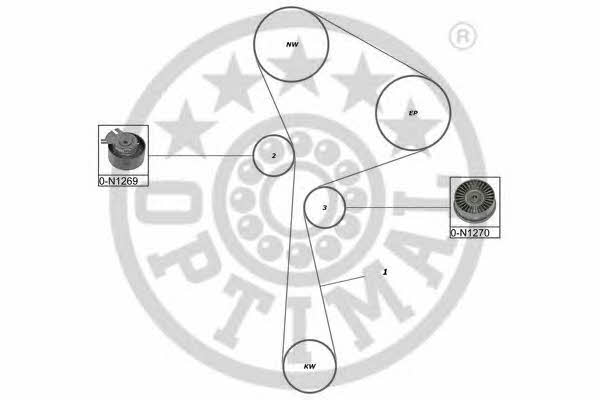 Optimal SK-1489 Timing Belt Kit SK1489