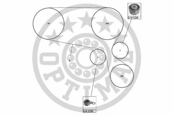 Optimal SK-1533 Timing Belt Kit SK1533