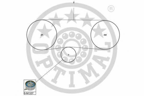 Optimal SK-1597 Timing Belt Kit SK1597