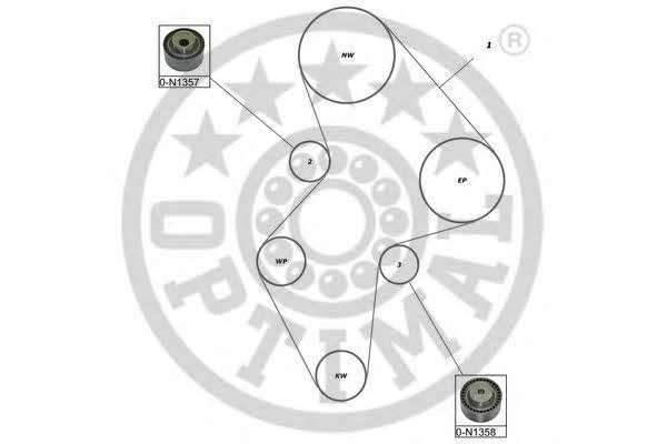 Optimal SK-1616 Timing Belt Kit SK1616