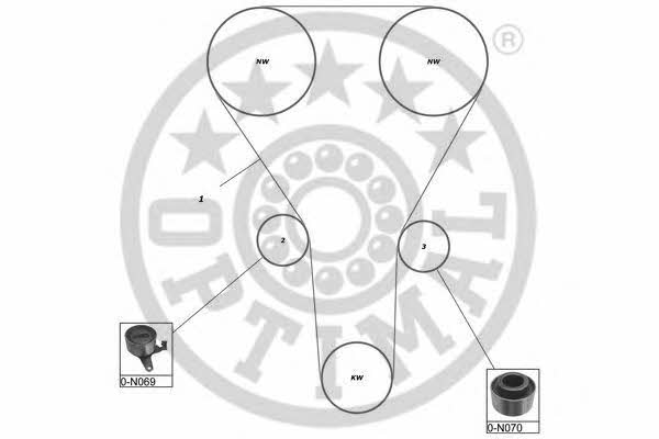 Optimal SK-1627 Timing Belt Kit SK1627