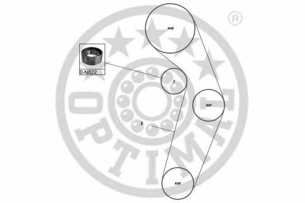 Optimal SK-1665 Timing Belt Kit SK1665
