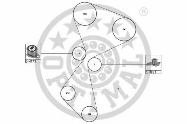 Optimal SK-1013 Timing Belt Kit SK1013