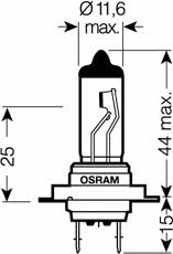 Osram 64210SV2-01B Halogen lamp Osram Silverstar +60% 12V H7 55W +60% 64210SV201B