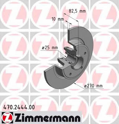 Otto Zimmermann 470.2444.00 Brake disc 470244400