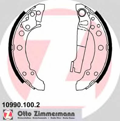 Otto Zimmermann 10990.100.2 Brake shoe set 109901002
