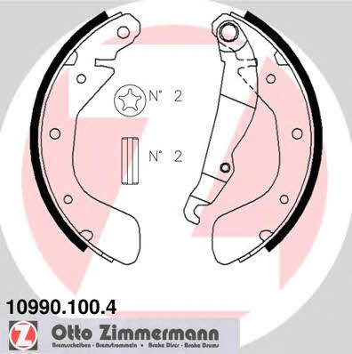 Otto Zimmermann 10990.100.4 Brake shoe set 109901004