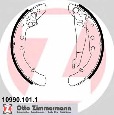 Otto Zimmermann 10990.101.1 Brake shoe set 109901011