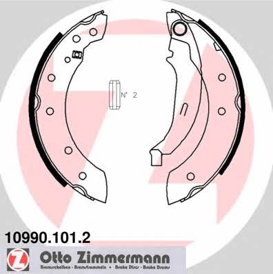 Otto Zimmermann 10990.101.2 Brake shoe set 109901012