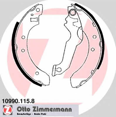 Otto Zimmermann 10990.115.8 Brake shoe set 109901158