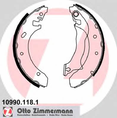 Otto Zimmermann 10990.118.1 Brake shoe set 109901181