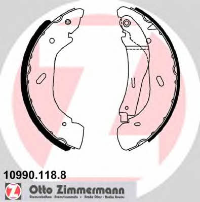 Otto Zimmermann 10990.118.8 Brake shoe set 109901188