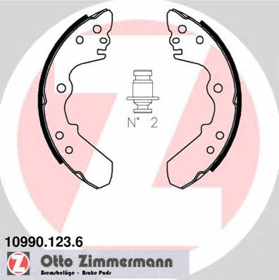 Otto Zimmermann 10990.123.6 Brake shoe set 109901236