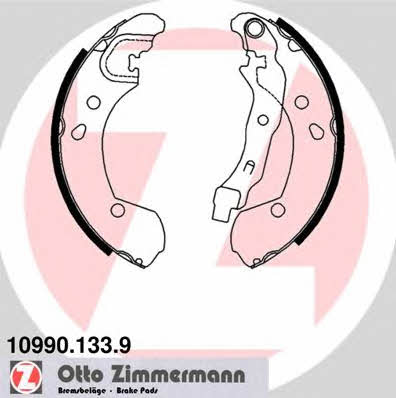Otto Zimmermann 10990.133.9 Brake shoe set 109901339