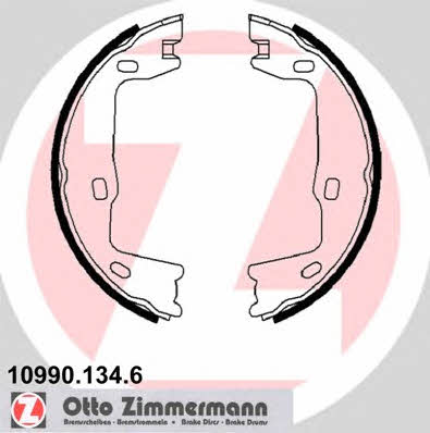 Otto Zimmermann 10990.134.6 Parking brake shoes 109901346