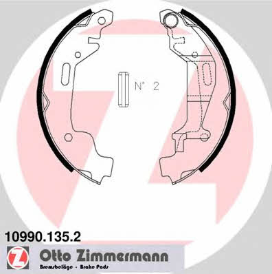 Otto Zimmermann 10990.135.2 Brake shoe set 109901352